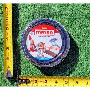 Zuru Mayka Toy Block Tape 1m/3.2ft Reusable Cut/Shape/Stick/Build/Compatible NIP